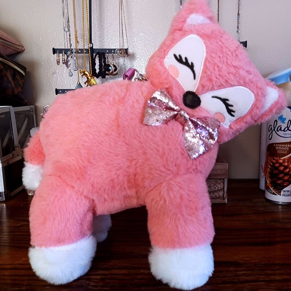 Girl’s Wonder Nation Kitty Koala Critter Stuffed Animal Plush Pink Purse NWT - Picture 6 of 8